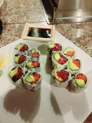 Salmon Roll and Tuna Roll