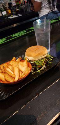 Smashburger and fries