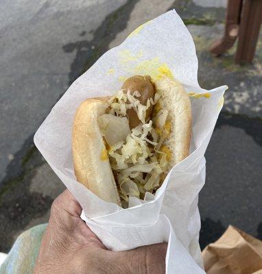 Old School,old man, sauerkraut dog