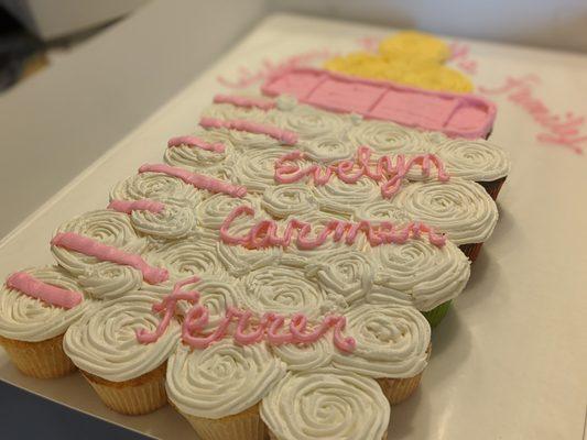 Baby Bottle Cupcake Cake