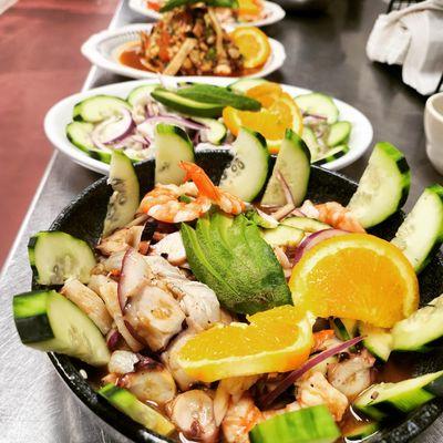 Los mejores ceviche y aguachile del valle..