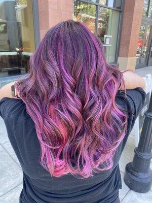 Beautiful pink highlights