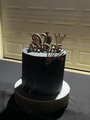 Black & Gold cake