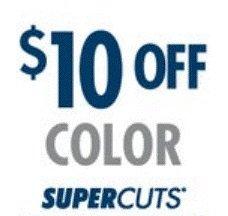 - $10 off any color service $55 or more - $10 off gray blend with Supercut