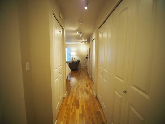 One of our Studio Classic units, this picture is of the entry hallway in this floor plan.