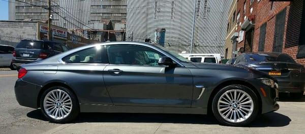 BMW 4 series after major repair.