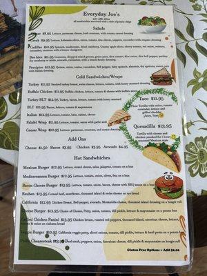 Menus