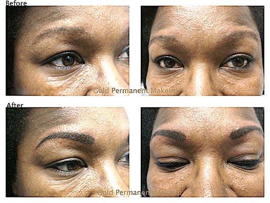 Brow Feather Hair Strokes