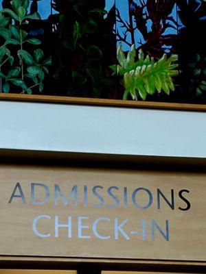 Admissions Department.