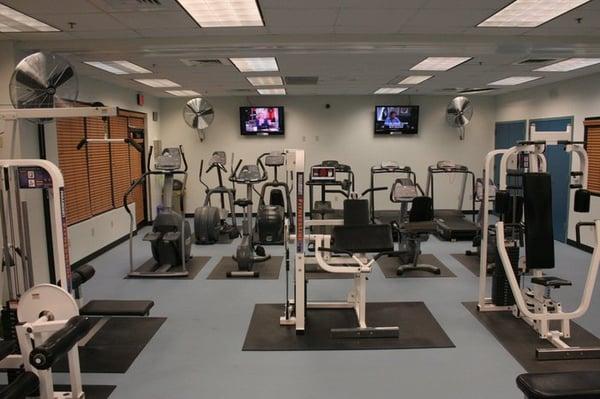 The Kiwanis Fitness Center features cardiovascular and strength equipment, free weights, stability balls, tubing and bands.