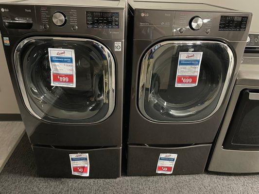 Washer and dryer for clearance.