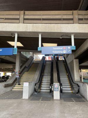 Go up to the 2nd floor for the Global Entry Enrollment Center