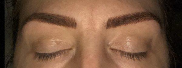 Immediately after being microbladed such a huge difference