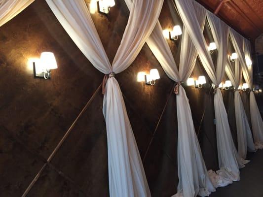 Fancy Design Draping at The Mandarin Hide, St. Petersburg. Gabro Event Services