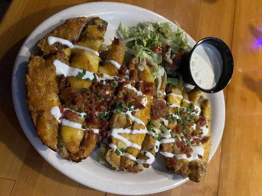 Loaded potato skins