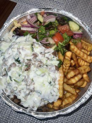 Double Meat Beef and Lamb Gyro XL Platter Combo