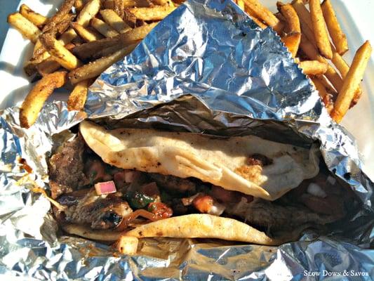 Texas Philly Wrap & Fries