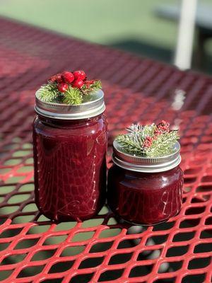 Homemade cranberry sauce. Yum