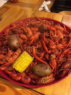 Boiled Crawfish, Potatoes and Corn.!