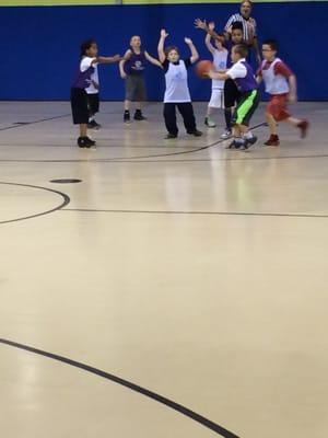 Youth basketball league.