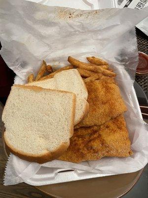 Catfish with fries