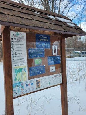 Info boards are throughout the trails