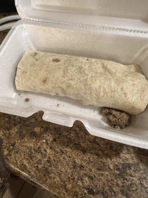 Beef burrito