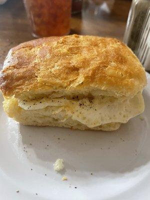 Excellent biscuit w over east egg