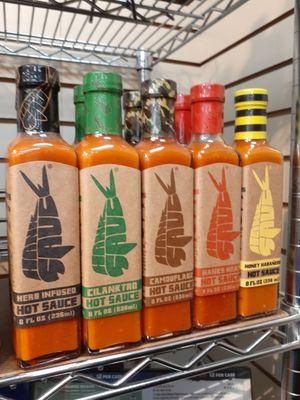 Hank Sauce all the way from New Jersey! Utah's Hot Sauce Leader - Burn Your Tongue - in The Quilted Bear Ogden - Hot Sauce in Utah!