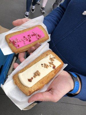 The Chocolate Hazelnut and Raspberry Lunch Box Tarts.