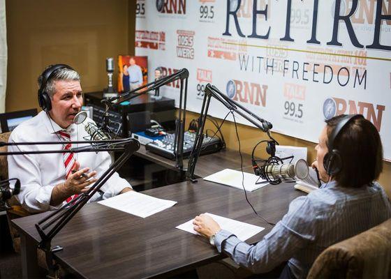 Tad and Toni recording the Retire with Freedom Show