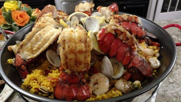 Grill Seafood Paella