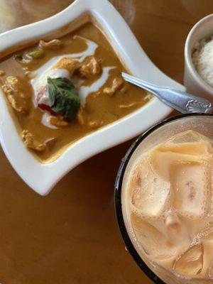 Curry and Thai tea