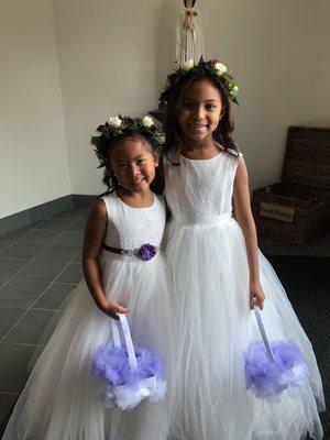 Amazing flower crowns for my cute flower girls!