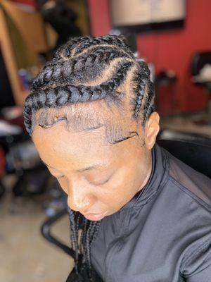 Lemonade cornrow