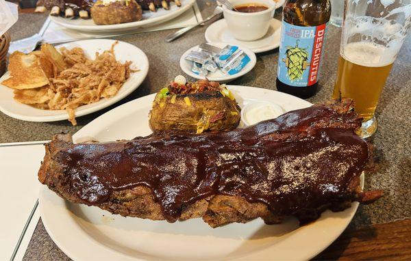 Full Slab with Loaded Baked Potato