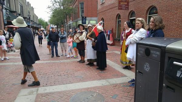 The show really starts in the streets where you witness the arrest.