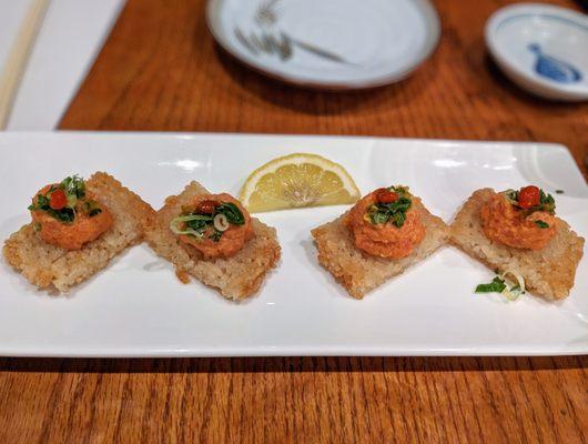 Spicy Tuna on Crispy Rice