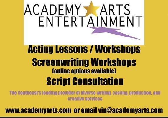 Script Consultation services are available.  Email vin@academyarts.com for a quote