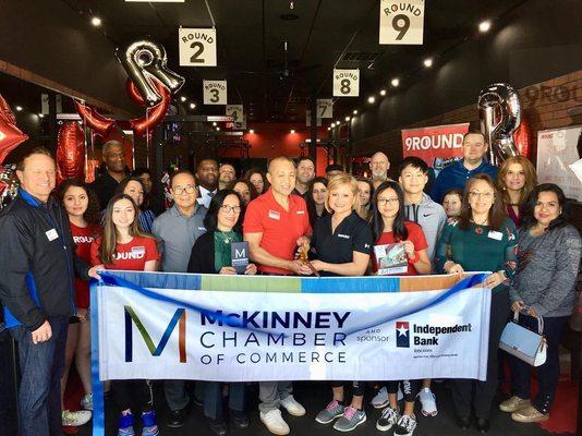 9Round McKinney ribbon cutting