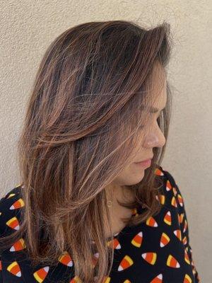 Her most recent balayage work with me. I love it!