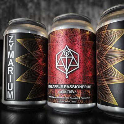 Zymarium Meadery's Pineapple Passionfruit Mead Cans