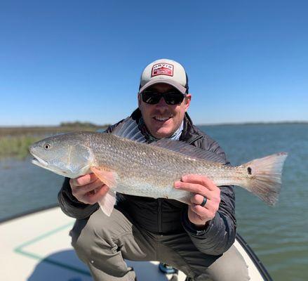 Folly Beach redfish on fly