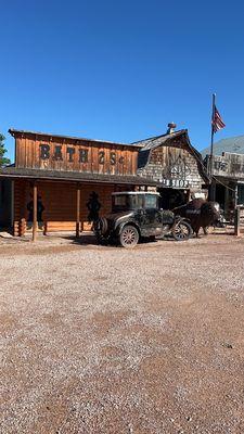 Cute western town the tour company owns