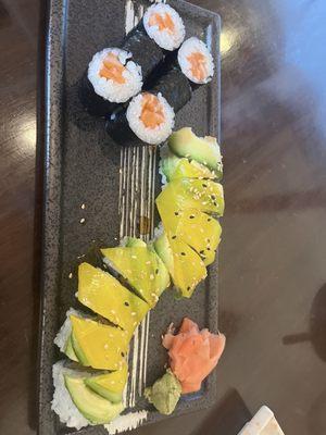 Sweet Potato Roll and avacado Avocado Roll