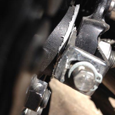 Mark's Motorsports: my rear wheel seized after 50 miles after the service department omitted a spacer [pic of my pulverized hub]