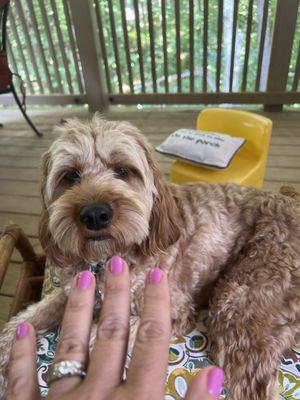 She likes my nails too!