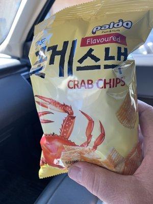 My American life has been so sheltered. Crab flavor potato chips!