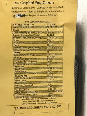 Price list as of 12/02/20