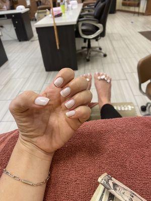 Gel mani  Regular pedi